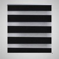 Berkfield Home Zebra Blind 120 x 230 cm Black