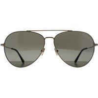 Tom Ford Aviator Shiny Rose Gold Smoke Grey Dashel FT0996
