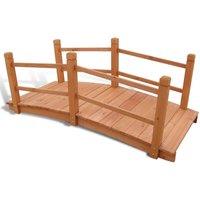 Berkfield Home Garden Bridge 140 x 60 x 56 cm in Brown