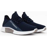 Crosshatch Nimbus Men's Nylon Trainers with Contrast Print Detail & Branded Rubber Heel in Navy | Size: 8