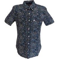 Lambretta Men's Paisley Shirt in Black | Size: Medium