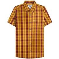 Lambretta Men's Checked Shirt in Burgundy | Size: Medium