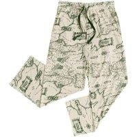 The Lord of the Rings Men's Middle Earth Map Lounge Pants in Light Brown | Size: 3XL