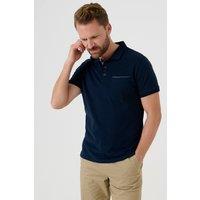 Saltwell Men's Short Sleeve Cotton Polo Shirt in Navy | Size: XL