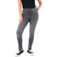 Smart Living Women's Skinny Fit Denim Jeans Jeggings Pull On Casual with Pockets in Grey | Size: 20