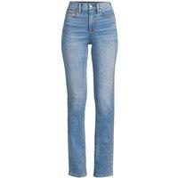 Lands' End Women's Plus Recover Straight Leg Jeans, High Waisted in Blue | Size: 22R