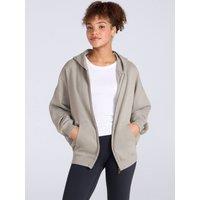 Animal Women's 'Idol' Soft 100% Cotton Casual Logo Comfortable Zip Through Hoodie in Green | Size: Large