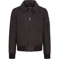 Infinity Leather Men's A2 Cowhide Leather Bomber Jacket-Eura in Black | Size: Large