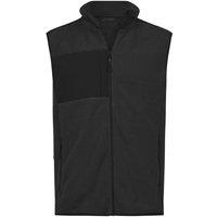 TEE JAYS Men's Mountain Fleece Body Warmer in Black | Size: Medium