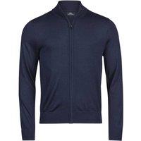 TEE JAYS Men's Full Zip Sweater Top in Navy | Size: 3XL