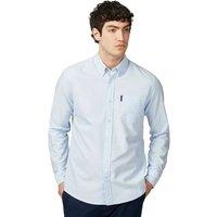 Ben Sherman Men's Signature Oxford Long-Sleeved Shirt in Baby Blue | Size: Medium