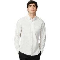 Ben Sherman Men's Signature Oxford Long-Sleeved Shirt in White | Size: Medium