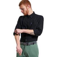 Ben Sherman Men's Signature Oxford Long-Sleeved Shirt in Black | Size: Large