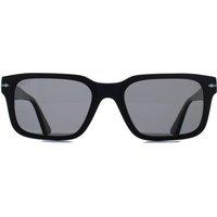 Persol Men's Rectangle Black Polarized Dark Grey PO3272S