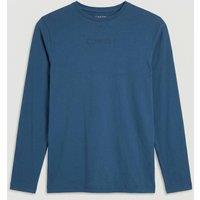 Calvin Klein Men's Icon Cotton Stretch LS Tee Jogger Set Dark Denim in Navy | Size: Large