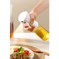 Living and Home 300ML Premium Glass Oil Sprayer in White