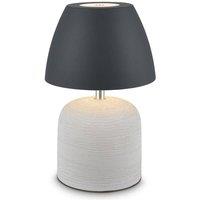 BRILONER LED Table Lamp Rechargeable Bedside Light Cordless Ceramic 2, 5W, 200lm in Black