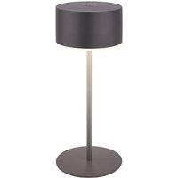 BRILONER LED Table Lamp Rechargeable Light Cordless Dimmable IP44 Anthracite in Black