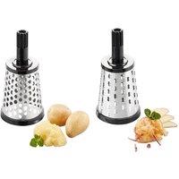 Gefu Transforma Rotary Grater Expansion Set in Silver