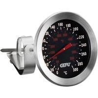 Gefu SIDO Oven & Frying Thermometer with Clamp in Silver
