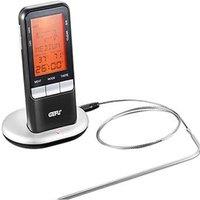 Gefu HNDI Stainless Steel Digital Cooking Thermometer in Black