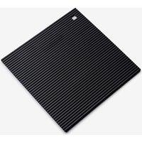 Zeal Silicone Square Hot Mat Trivet 22cm in Black