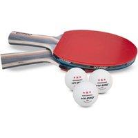 Hy-Pro Table Tennis Set with 2 Bats in Red | Size: Standard