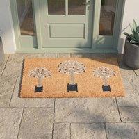 Garden Greatness Olives Natural Coir Doormat | Size: 45 cm x 75 cm