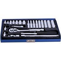 Bluespot Tools 1 4in Metric Socket Set, 24 Piece