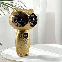 Obasyhig Owl Twin-Turbo Digital Display Fan in Gold