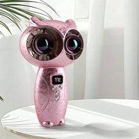 Obasyhig Owl Twin-Turbo Digital Display Fan in Pink
