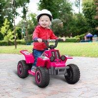AIYAPLAY 6V Electric Quad Bike for Kids w/ Forward Backward in Pink | Size: 1 Pack