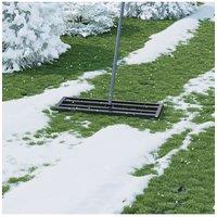 Living and Home Lawn Levelling Rake Multiple Sizes Garden Lawn Lute with Detachable Handle & Serrated Design for Levelling Soil, Grass, Golf Field