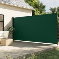 Berkfield Home Retractable Side Awning Dark Green 220x500 cm