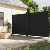 Berkfield Home Retractable Side Awning Black 200x600 cm