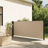 Berkfield Home Retractable Side Awning Beige 140x500 cm