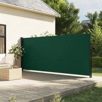 Berkfield Home Retractable Side Awning Dark Green 160x500 cm