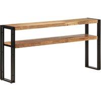 Berkfield Home Console Table 150x30x75 cm Solid Acacia Wood in Brown | Size: 150 x 30 x 75 cm