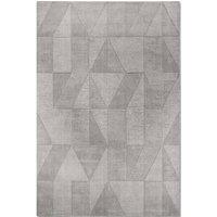 THE RUGS Villeroy & Boch 1906 Wool Rug Ursule Handwoven High Low Pile in Grey | Size: 80 cm x 150 cm