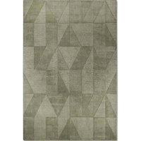 THE RUGS Villeroy & Boch 1906 Wool Rug Ursule Handwoven High Low Pile in Green | Size: 80 cm x 150 cm
