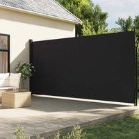 Berkfield Home Retractable Side Awning Black 220x500 cm