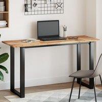 Berkfield Home Table Top Rectangular 140x50x2 cm Solid Wood Acacia in Brown | Size: 140 x 50 x 2 cm