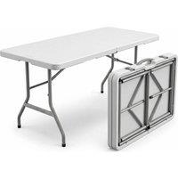 Dragodirect Heavy Duty Folding Table Durable & Portable Utility Table in White