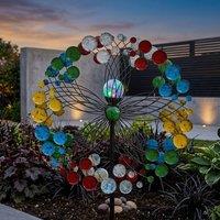 Garden Greatness Harlequin Solar Garden Illuminated Wind Spinner