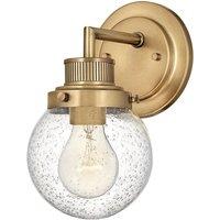 Netlighting Hinkley Poppy Bathroom Wall Lamp Heritage Brass IP44 in Yellow