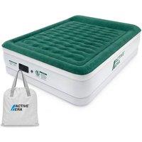 Active Era Comfort Plus Inflatable Air Bed with Built-In Electric Pump in Green | Size: King