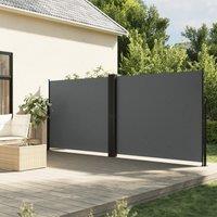 Berkfield Home Retractable Side Awning Anthracite 180x1000 cm