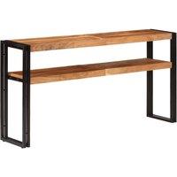Berkfield Home Console Table 150x30x75 cm Solid Acacia Wood in Brown | Size: 150 x 30 x 75 cm