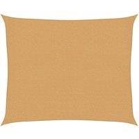 Berkfield Home Sunshade Sail 160 g/m Rectangular Sand 2.5x3 m HDPE in Yellow