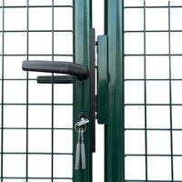 Berkfield Home Mesh Garden Gate 415 x 225 cm / 400 x 175 cm in Green